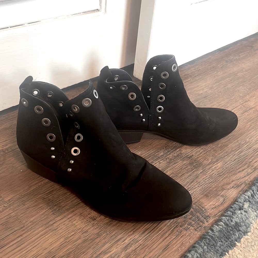 Circus by Sam Edelman Black Suede Booties Size 8
